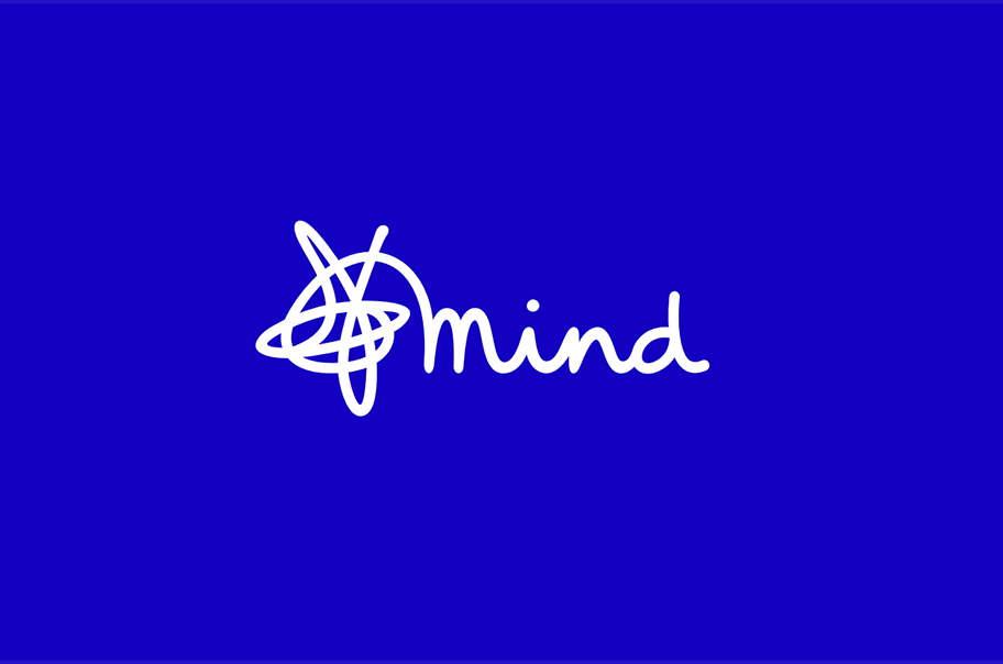 White Mind logo on blue background