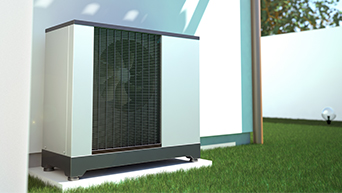 Image of an Air Source Heat Pump