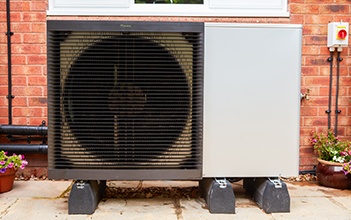Image of an air source heat pump