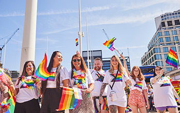 Image showing E.ON colleagues walking in Pride parade